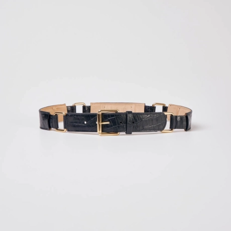 Cinto Croco Argolas Paola