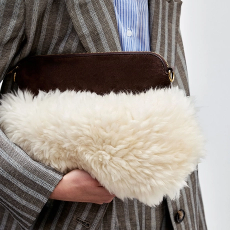 Clutch Couro Pelo Peggy