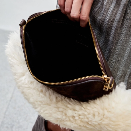 Clutch Couro Pelo Peggy