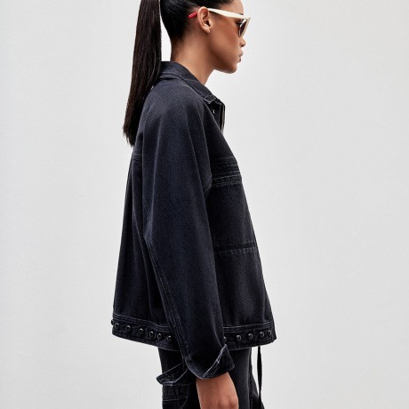 Jaqueta Black Denim Bianca