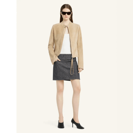 Jaqueta Zipped Leather Biker Courrègess Jaqueta Zipped Leather Biker Courrègess
