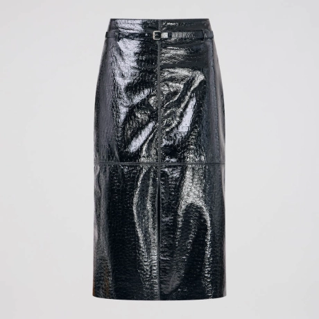 Saia Couro Lunar Vanessa