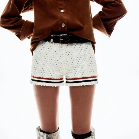 Shorts Tricot Rendado Meggie