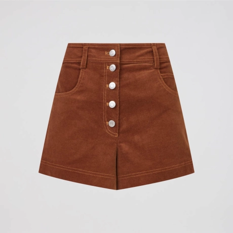 Shorts Veludo Cotelê Hanna