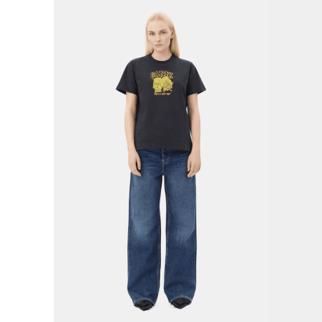 T-Shirt Corujas Ganni T-Shirt Corujas Ganni