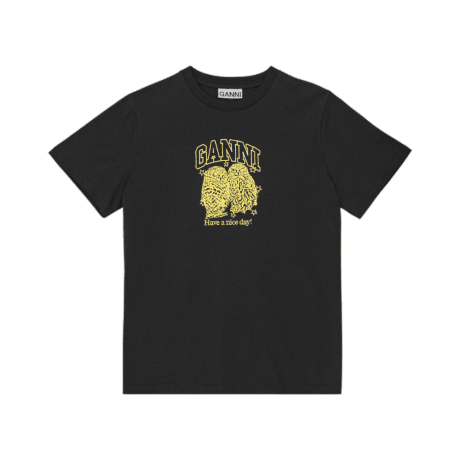 T-Shirt Corujas Ganni T-Shirt Corujas Ganni