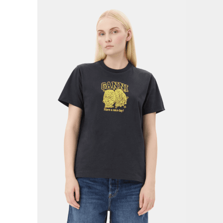 T-Shirt Corujas Ganni T-Shirt Corujas Ganni