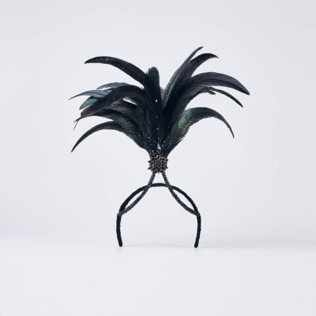 Tiara Penas e Brilho Preta Ramon Cabeças