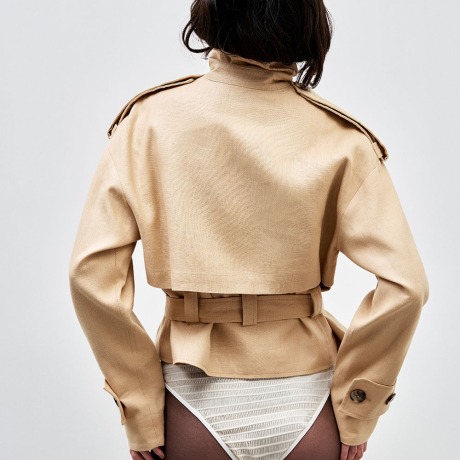 Trench Coat Linho Heavy Malasia