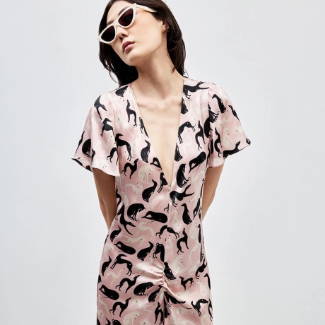 Vestido Cetim Bisous Giulia