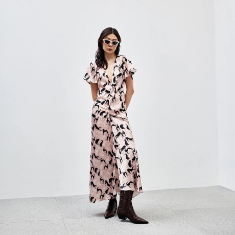 Vestido Cetim Bisous Giulia