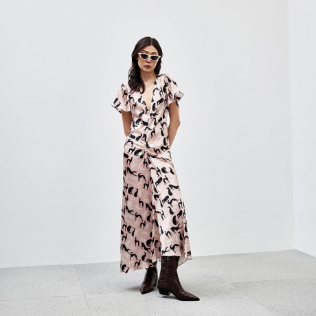 Vestido Cetim Bisous Giulia