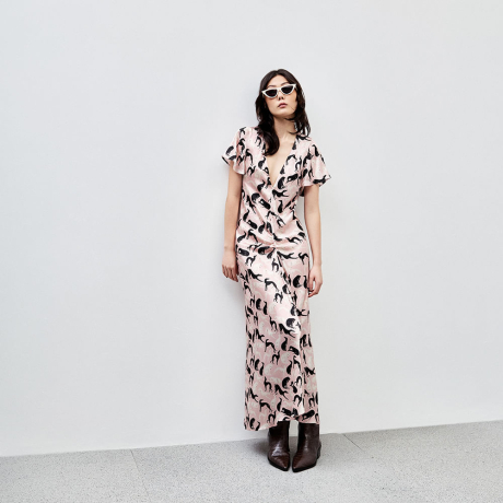 Vestido Cetim Bisous Giulia