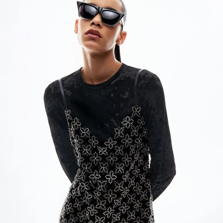 Vestido Couro Laser Ramona