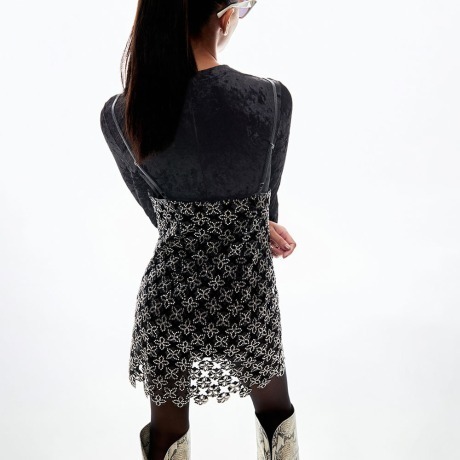 Vestido Couro Laser Ramona