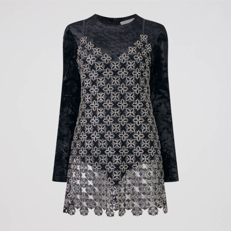 Vestido Couro Laser Ramona