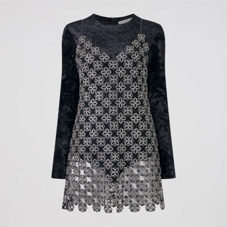 Vestido Couro Laser Ramona