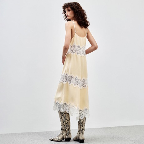 Vestido Crepe Lingerie Malu