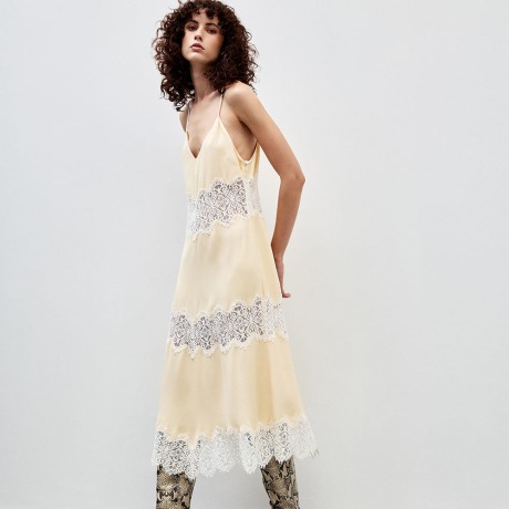 Vestido Crepe Lingerie Malu