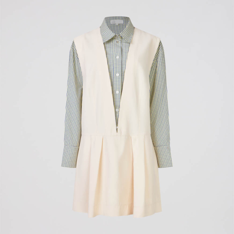 Vestido Crepe Xadrez Tina