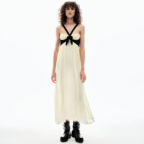 Vestido Georgette Vic