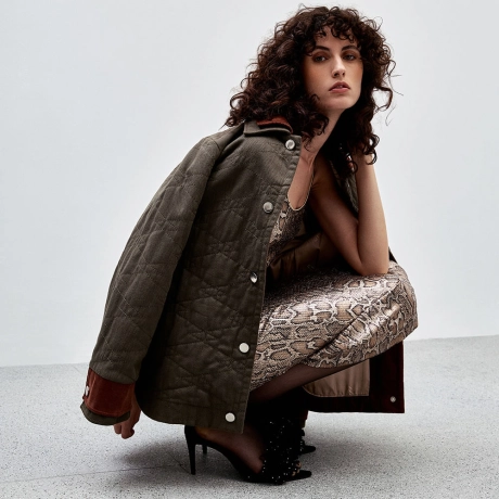 Vestido Laminado Snake Sandy