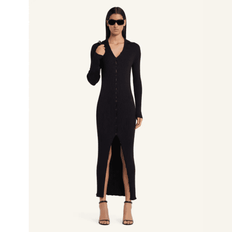 Vestido Longo Light Rib Cardigan Courrèges