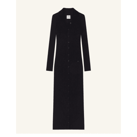 Vestido Longo Light Rib Cardigan Courrèges