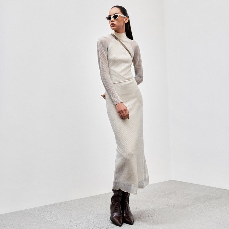 Vestido Tricot Diagonal Mel