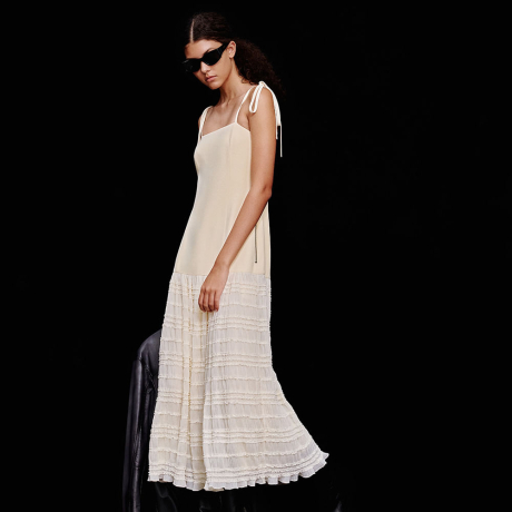Vestido Tule Anarruga Ana