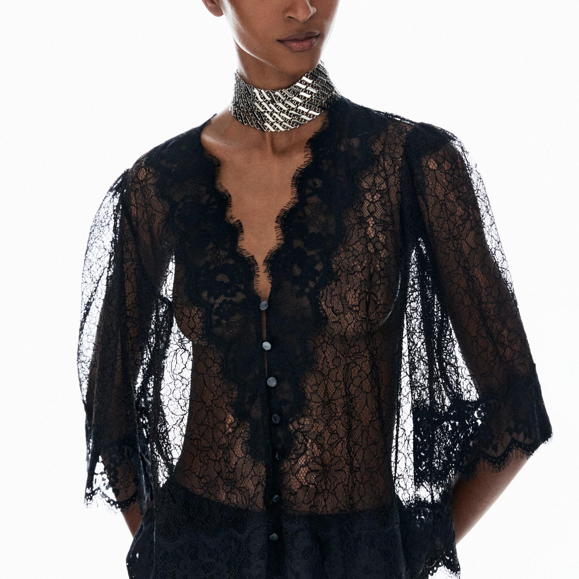 Blusa Renda Lingerie Leila