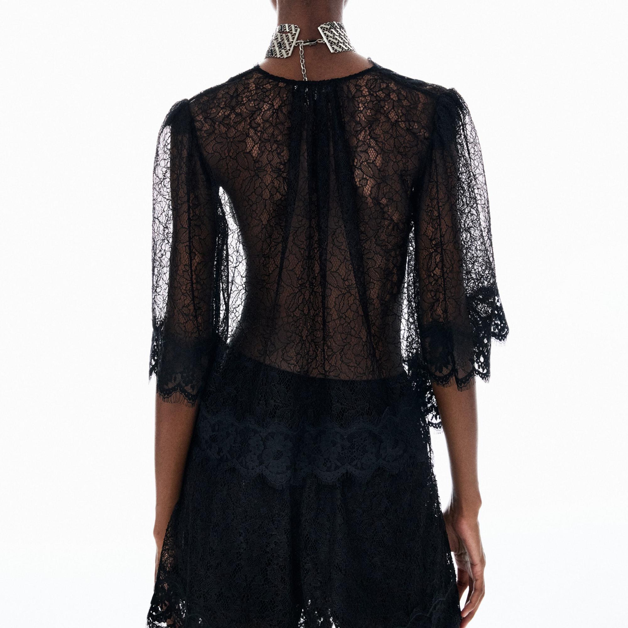 Blusa Renda Lingerie Leila