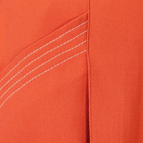 Bermuda Crepe Pesponto Natalie - Laranja Fire/40