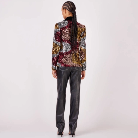 Blazer Paetê Velvet Poppy (ref a22e)