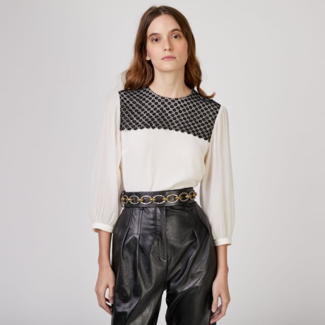 Blusa Bordado Sam - Pb/42 Blusa Bordado Sam - Pb/42