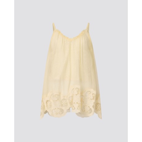 Blusa Cotton Trevo Tabata - Off Aura/38