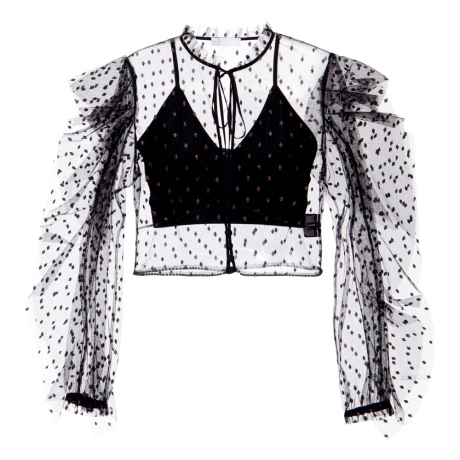 Blusa Tule Diamante Zess