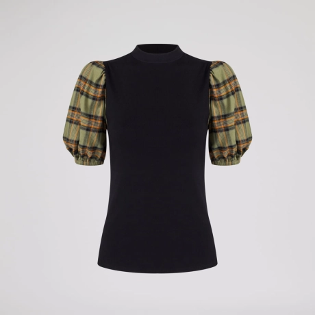 Blusa Xadrez Amarilis (ref 313f)