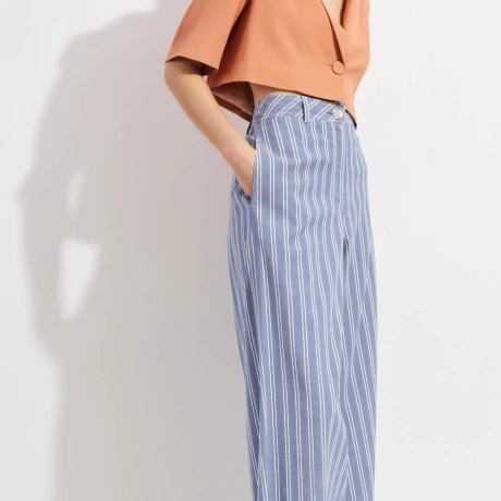 Calça Algodão Listra Alana (ref d9d1)