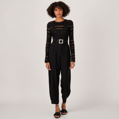 Calça Crepe Cristal Giorgia - Preto/40 Calça Crepe Cristal Giorgia - Preto/40