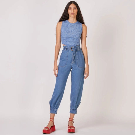 Calça Jeans Freddie - Azul Indigo Medio/34