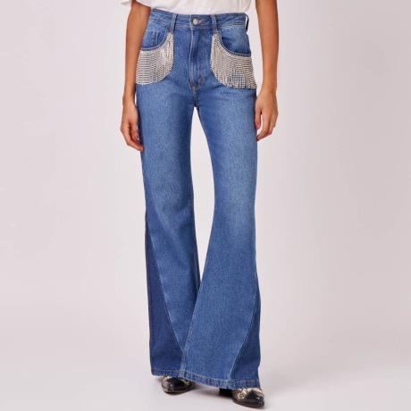 Calça Jeans Milena - Azul Indigo Escuro/36