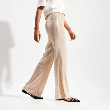 Calça Paetê Pérola Jessie