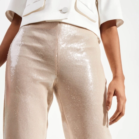 Calça Paetê Pérola Jessie