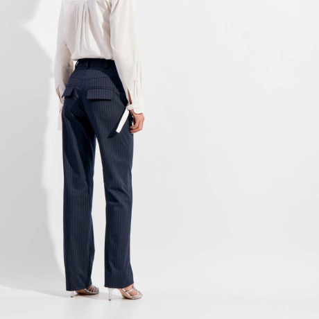 Calça Pin Stripe Asia - Azul Cideral/44 Calça Pin Stripe Asia - Azul Cideral/44