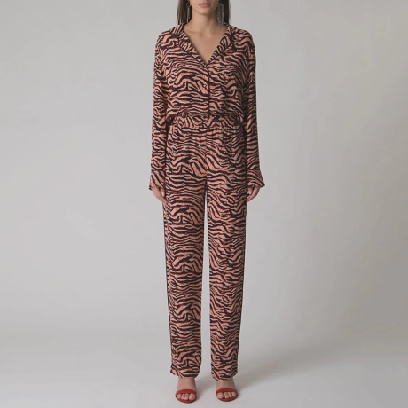 Calça Seda Zebra Nubia
