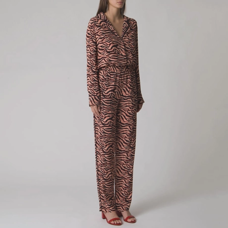 Calça Seda Zebra Nubia