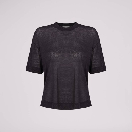 Camiseta Linho Fresh Laura - Preto/G Camiseta Linho Fresh Laura - Preto/G