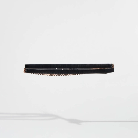 Cinto Couro Metal Duo Ava