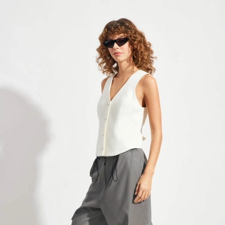 Colete Crepe Easy Gal